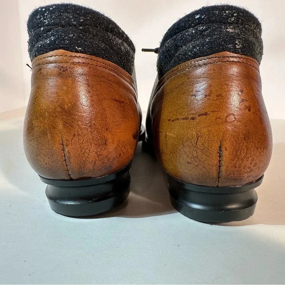 Vtg Norrona All-Leather Norway 909 Nordic Norm 3 pin Ski Shoes EU Size 38 75 MM - Picture 5 of 11